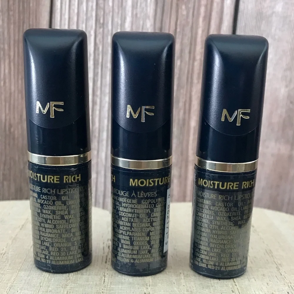 🆕3pcs Max Factor Moisture Rich Lipstick